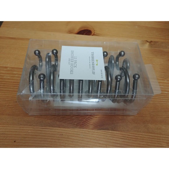 Threshold 12 pack Shower Hooks - Picture 1 of 9